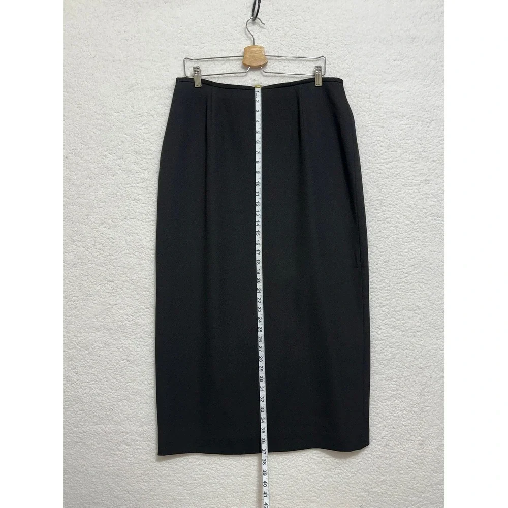 Evan Picone Black Classic Pencil Skirt Career Office Business‎ Size 16